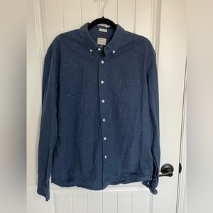 J. Crew XL navy button down
